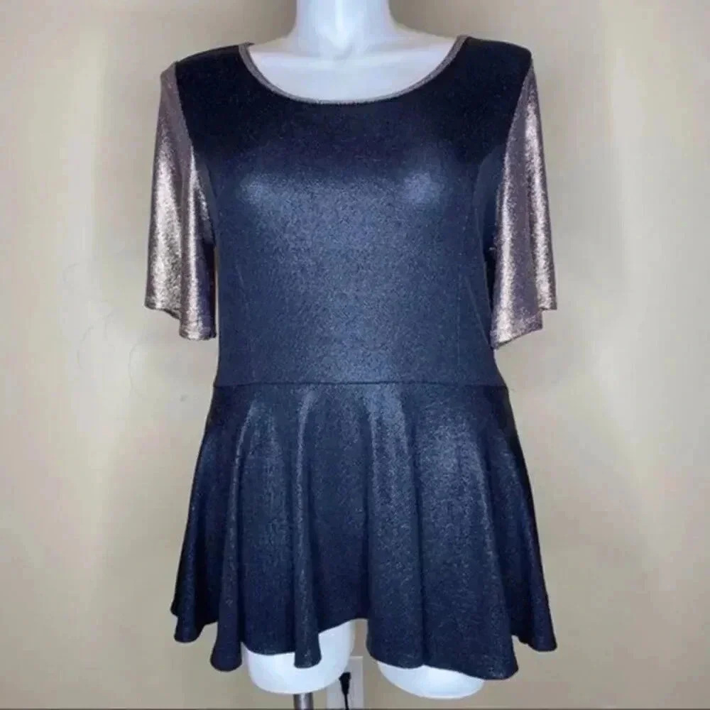 LulaRoe metallic tops